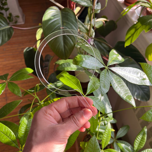 Super Clear Stacked Hearts Shape Trellis