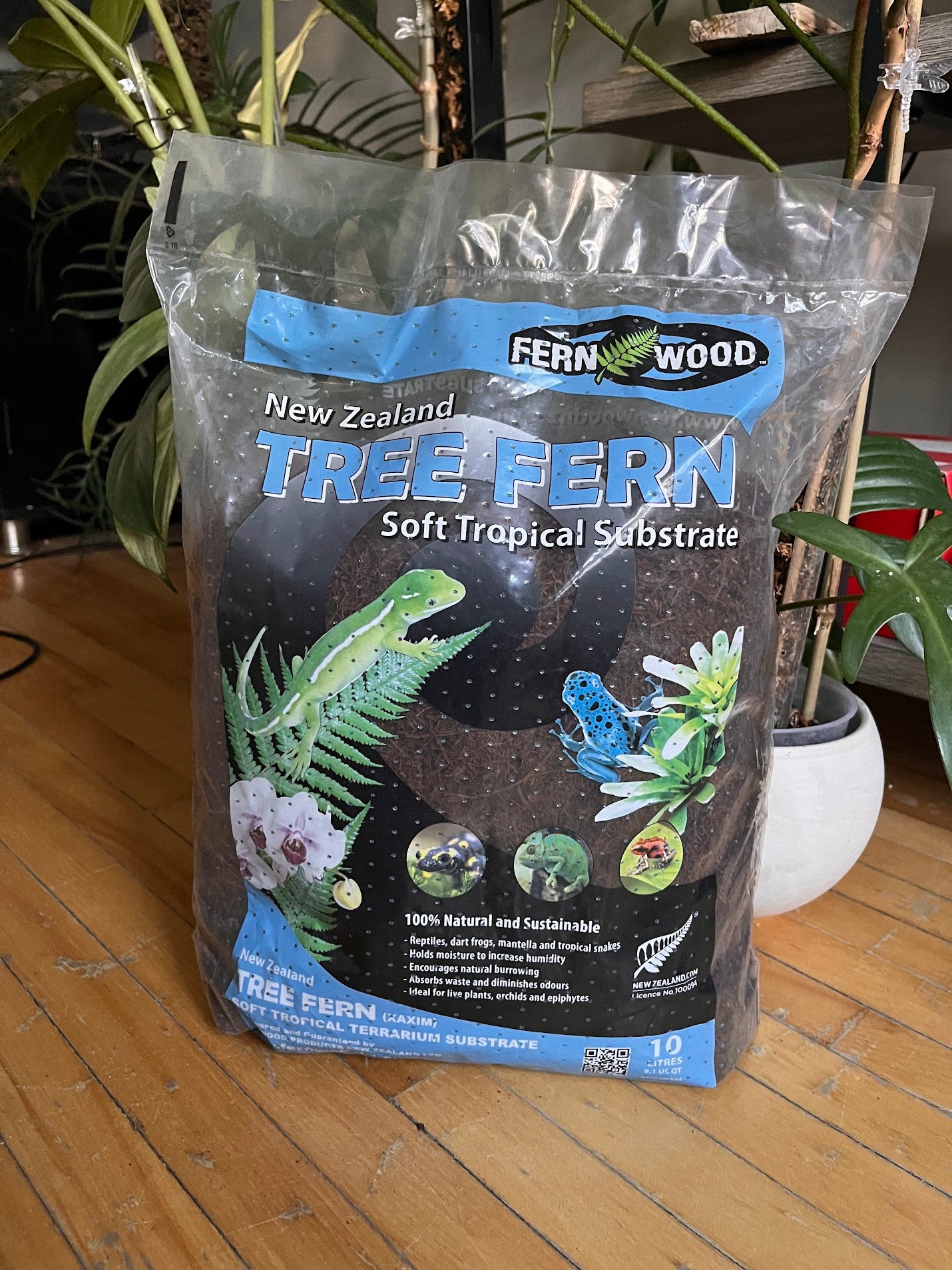 Tree Fern Fiber Premium New Zealand Fernfood Potting Media, Amendment, Great for hoyas, anthuriums , philodendrons, monstera, houseplants.