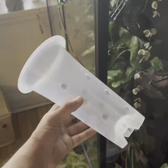 Clear Plastic Extra Tall Plant Pots for ,Houseplants, Aroids, Hoyas, Monstera, Orchids