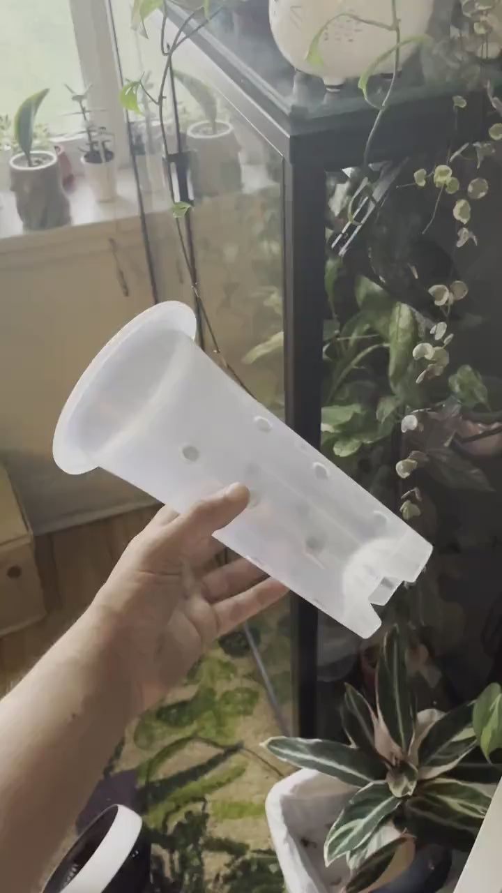 Clear Plastic Extra Tall Plant Pots for ,Houseplants, Aroids, Hoyas, Monstera, Orchids