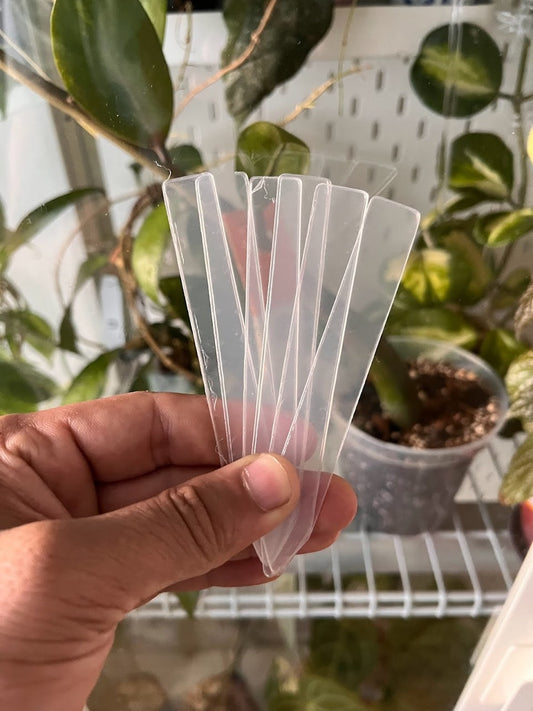 Clear Plant tags For Houseplants and Garden Reusable 10 Pack